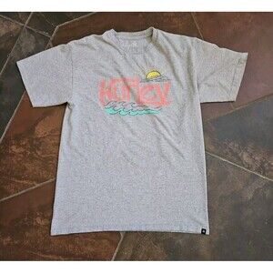 Hurley T Shirt Mens Medium Short Sleeve Gray